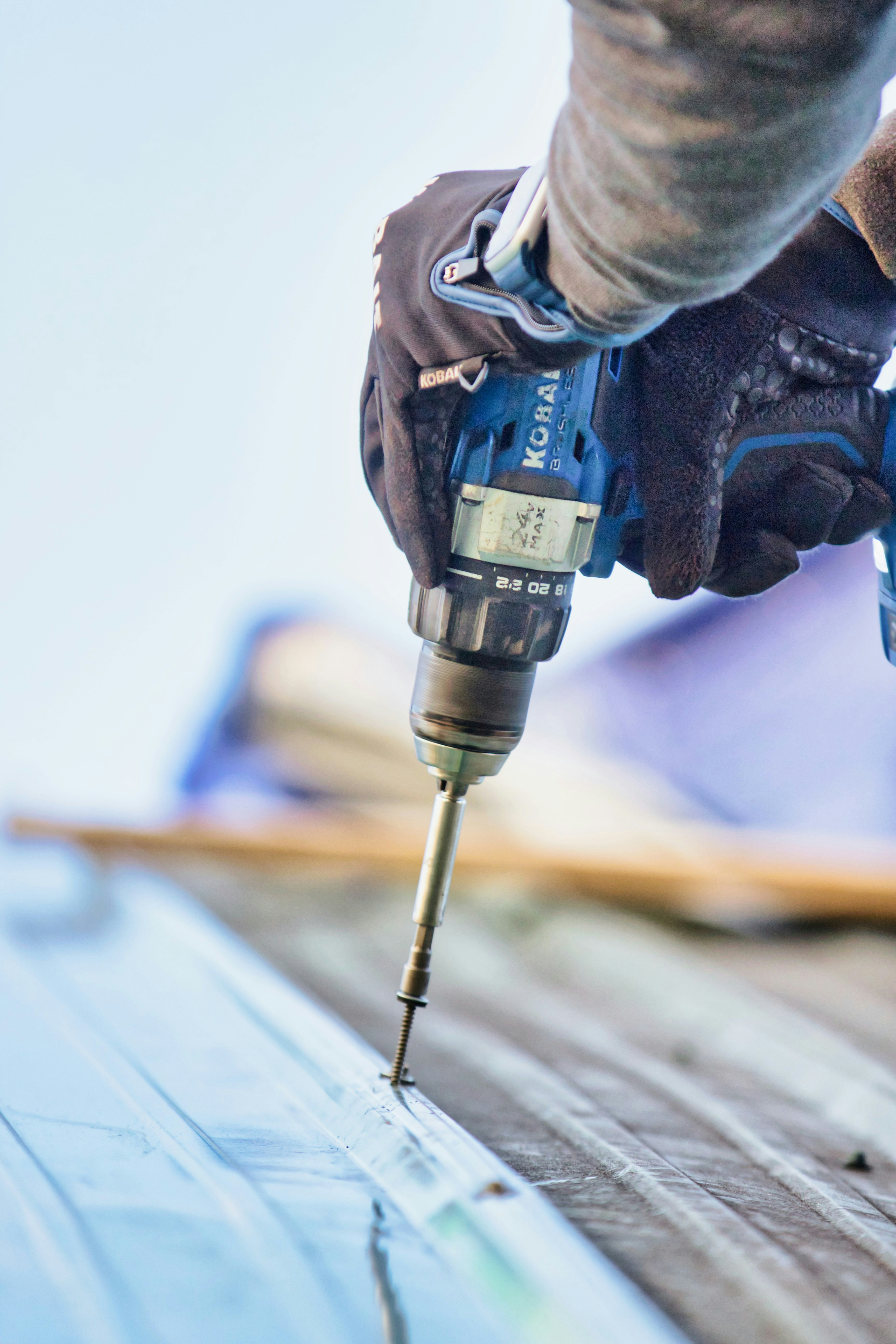 Handwerker beim professionellen Einsatz
